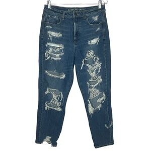 American Eagle Outfitters Destroyed Straight Leg Jeans